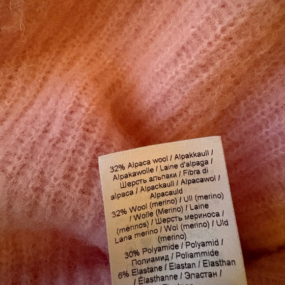 Ganni Baby Pink Button-Up Cardigan - Picture 4 of 5